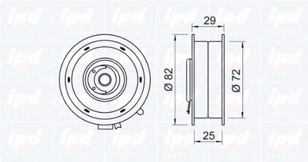 Натяжной ролик, ремень ГРМ IPD 140080
