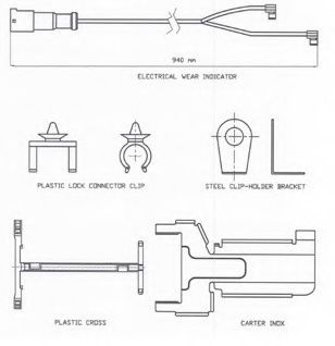 Сигнализатор, износ тормозных колодок BERAL UAI172