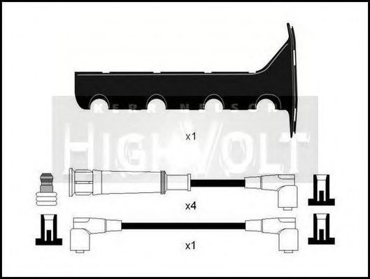 Комплект проводов зажигания STANDARD OEF383T