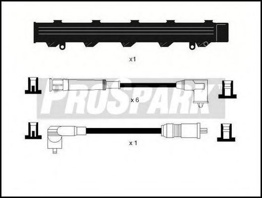 Комплект проводов зажигания STANDARD OES808T