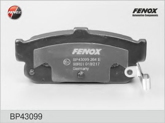 Комплект тормозных колодок, дисковый тормоз FENOX BP43099