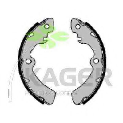 Комплект тормозных колодок KAGER 340004