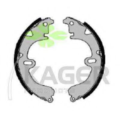 Комплект тормозных колодок KAGER 340114