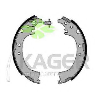 Комплект тормозных колодок KAGER 340208
