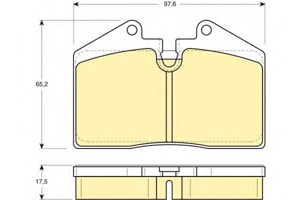 Комплект тормозных колодок, дисковый тормоз GIRLING 6103792