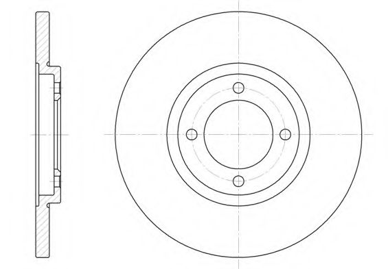 Тормозной диск KAWE 6362 00