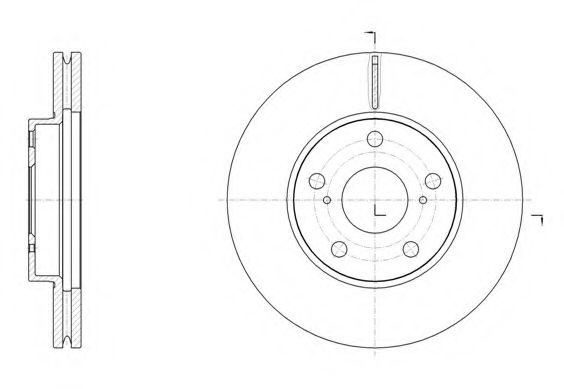 Тормозной диск KAWE 61539 10