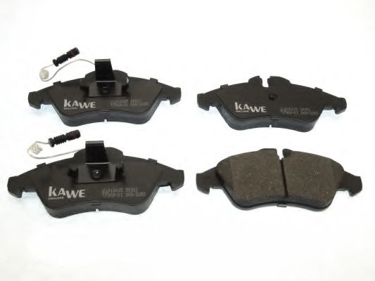 Комплект тормозных колодок, дисковый тормоз KAWE 810025