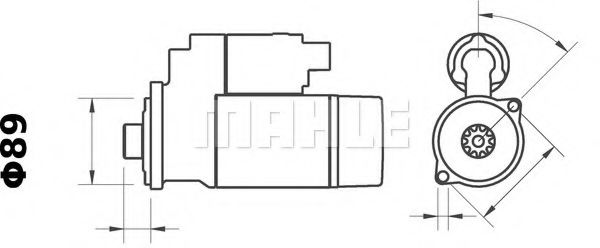 Стартер MAHLE ORIGINAL MS 201