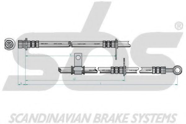 Тормозной шланг OJD (QUICK BRAKE) 58905