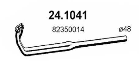 Труба выхлопного газа ASSO 24.1041