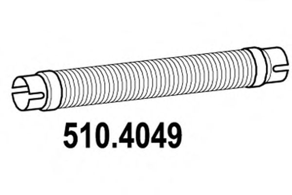 Гофрированная труба, выхлопная система ASSO 5104049