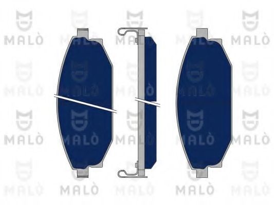 Комплект тормозных колодок, дисковый тормоз MALÒ 1050166
