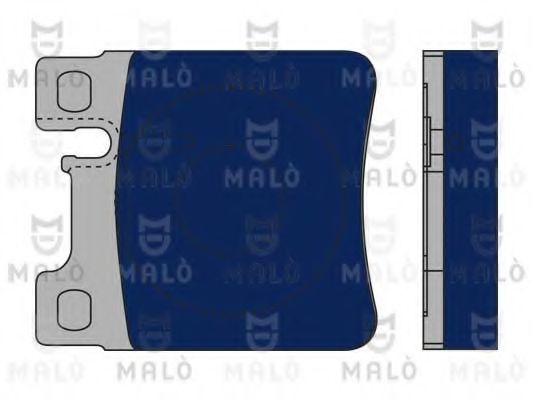 Комплект тормозных колодок, дисковый тормоз MALÒ 1050315