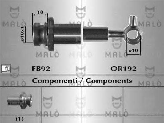 Тормозной шланг MALÒ 80688