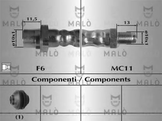 Тормозной шланг MALÒ 80725