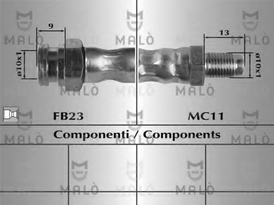 Тормозной шланг MALÒ 80854
