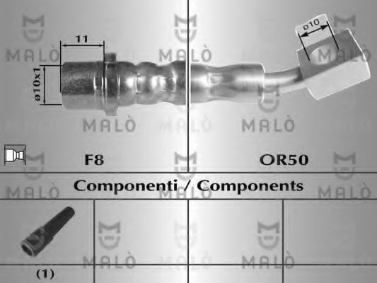 Тормозной шланг MALÒ 8937