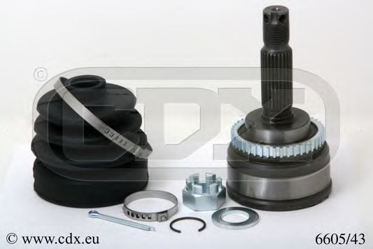 Шарнирный комплект, приводной вал CDX 6605/43