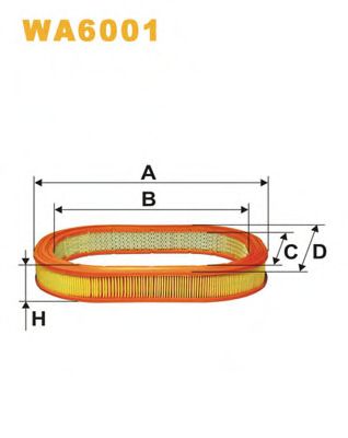 Воздушный фильтр WIX FILTERS WA6001