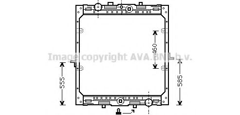 Радиатор, охлаждение двигателя PRASCO DFA2004