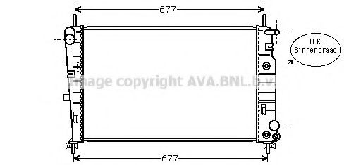 Радиатор, охлаждение двигателя GERI 17493