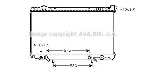Радиатор, охлаждение двигателя GERI 29407