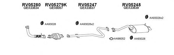 Система выпуска ОГ VENEPORTE 050006