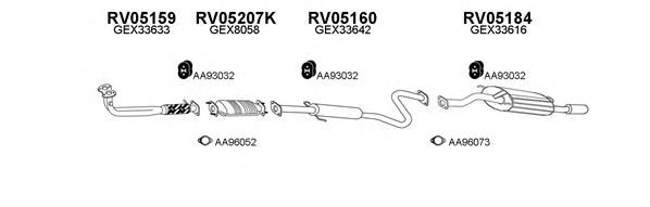 Система выпуска ОГ VENEPORTE 050049