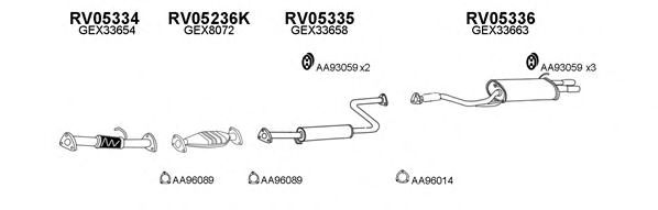 Система выпуска ОГ VENEPORTE 050095