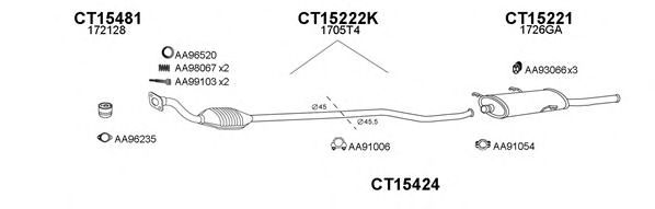 Система выпуска ОГ VENEPORTE 150133