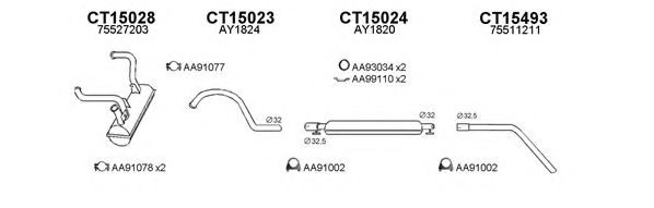 Система выпуска ОГ VENEPORTE 150263