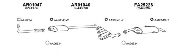 Система выпуска ОГ VENEPORTE 250047