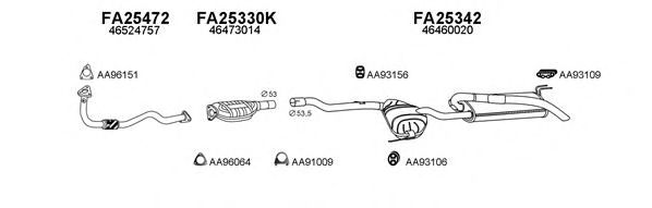 Система выпуска ОГ VENEPORTE 250442