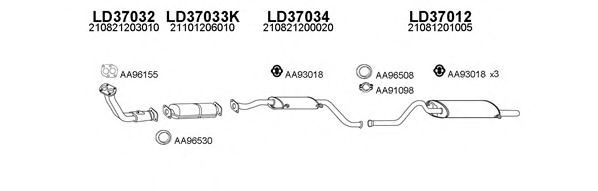 Система выпуска ОГ VENEPORTE 370009