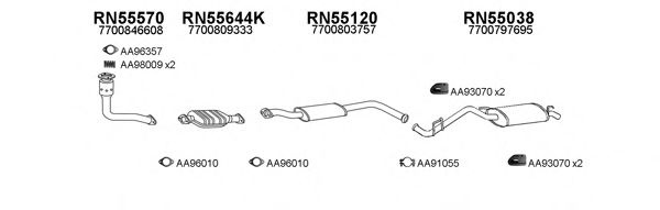 Система выпуска ОГ VENEPORTE 550070