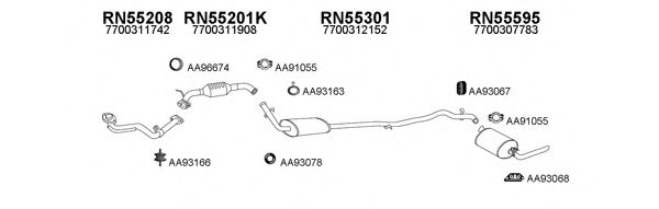 Система выпуска ОГ VENEPORTE 550456