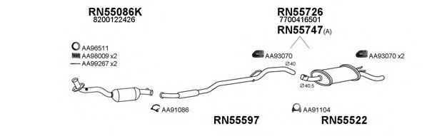 Система выпуска ОГ VENEPORTE 550470