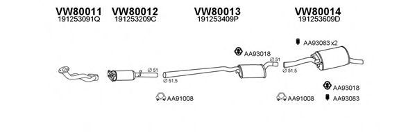 Система выпуска ОГ VENEPORTE 800483