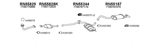 Система выпуска ОГ VENEPORTE 550514