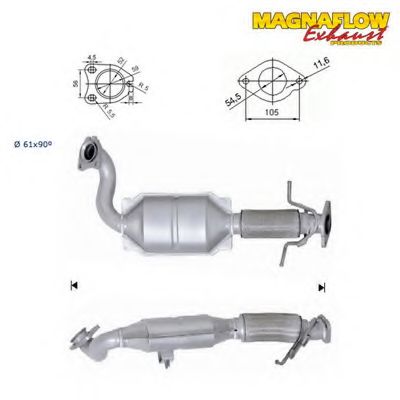 Катализатор MAGNAFLOW 62504D