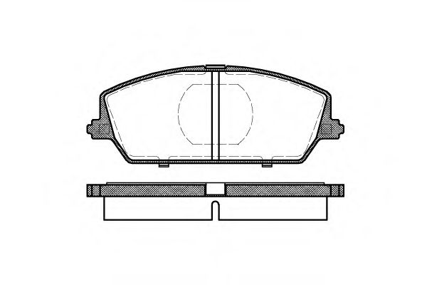 Комплект тормозных колодок, дисковый тормоз WOKING P2873.00