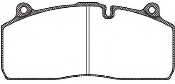 Комплект тормозных колодок, дисковый тормоз WOKING 29175