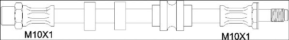 Тормозной шланг WOKING G1901.53