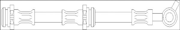 Тормозной шланг WOKING G1933.01