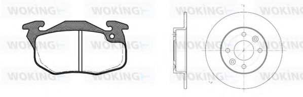 Комплект тормозов, дисковый тормозной механизм BENDIX DP68014