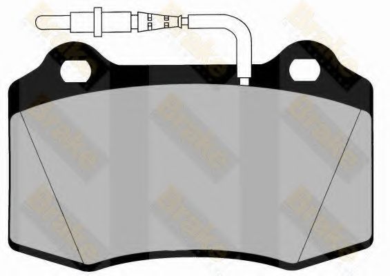 Комплект тормозных колодок, дисковый тормоз Brake ENGINEERING PA1259
