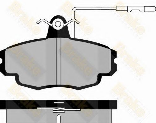 Комплект тормозных колодок, дисковый тормоз Brake ENGINEERING PA591