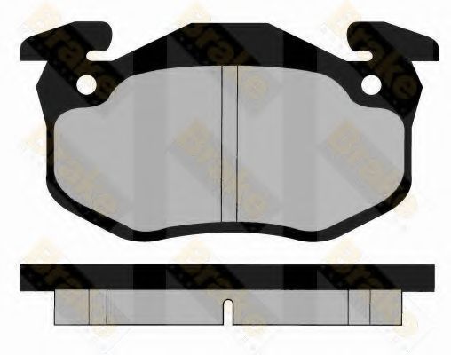 Комплект тормозных колодок, дисковый тормоз Brake ENGINEERING PA977