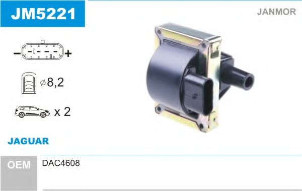 Катушка зажигания JANMOR JM5221